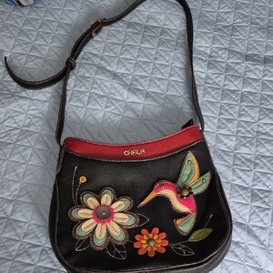 Chala Multicolor Hummingbird Crossbody Bag